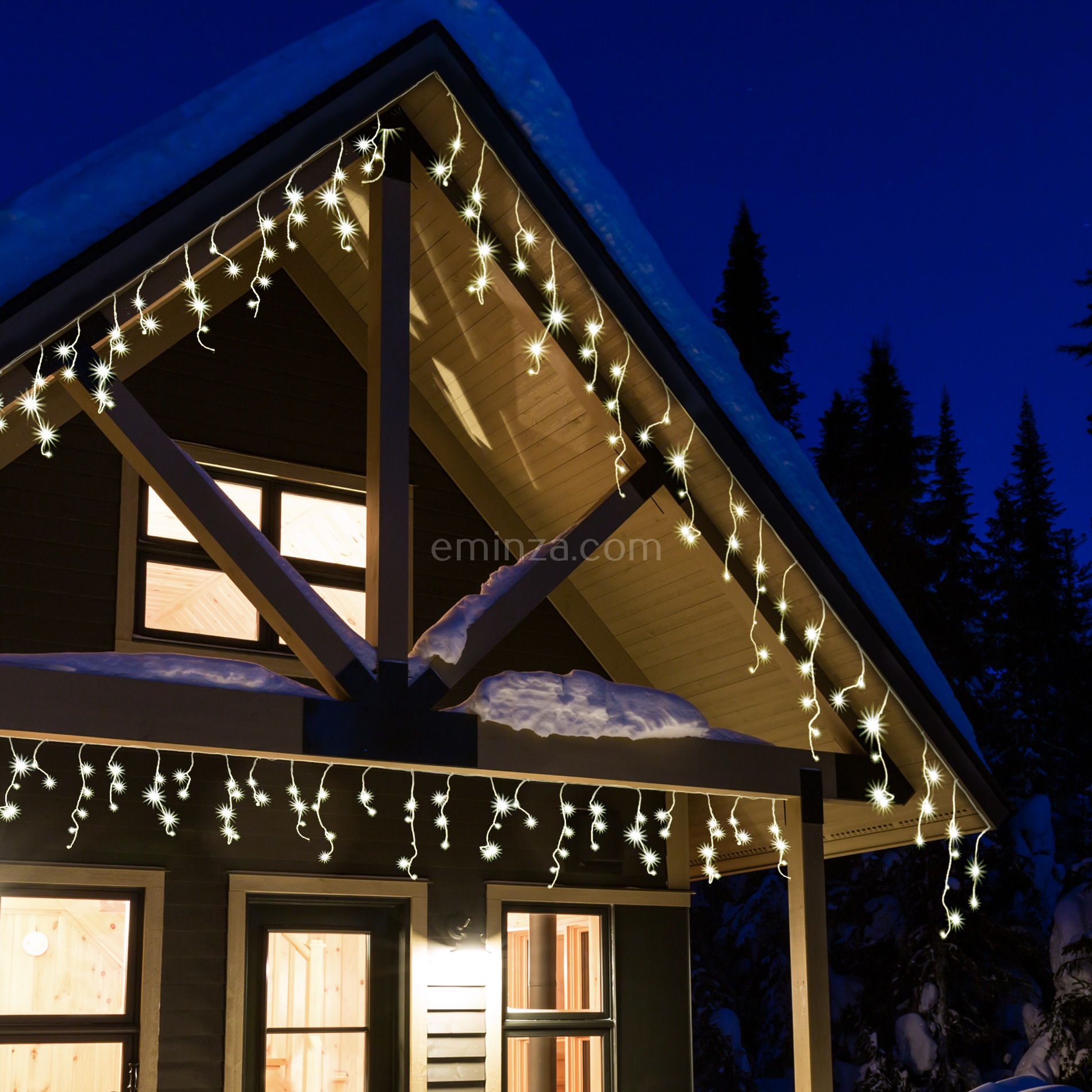 IJspegellichtsnoer Timer L 30 m warmwit 900 LED Stars XL KW 1
