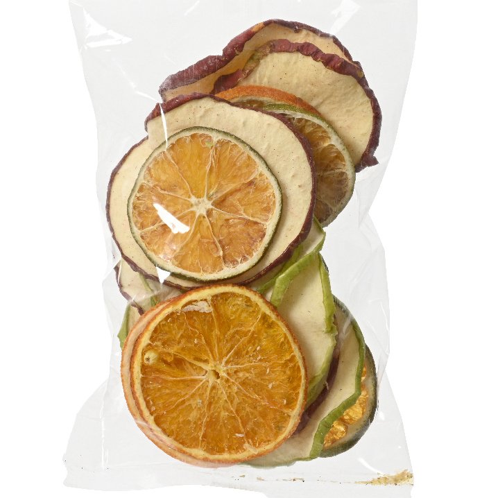 Zakje met gedroogde sinaasappel naturelkleur 1