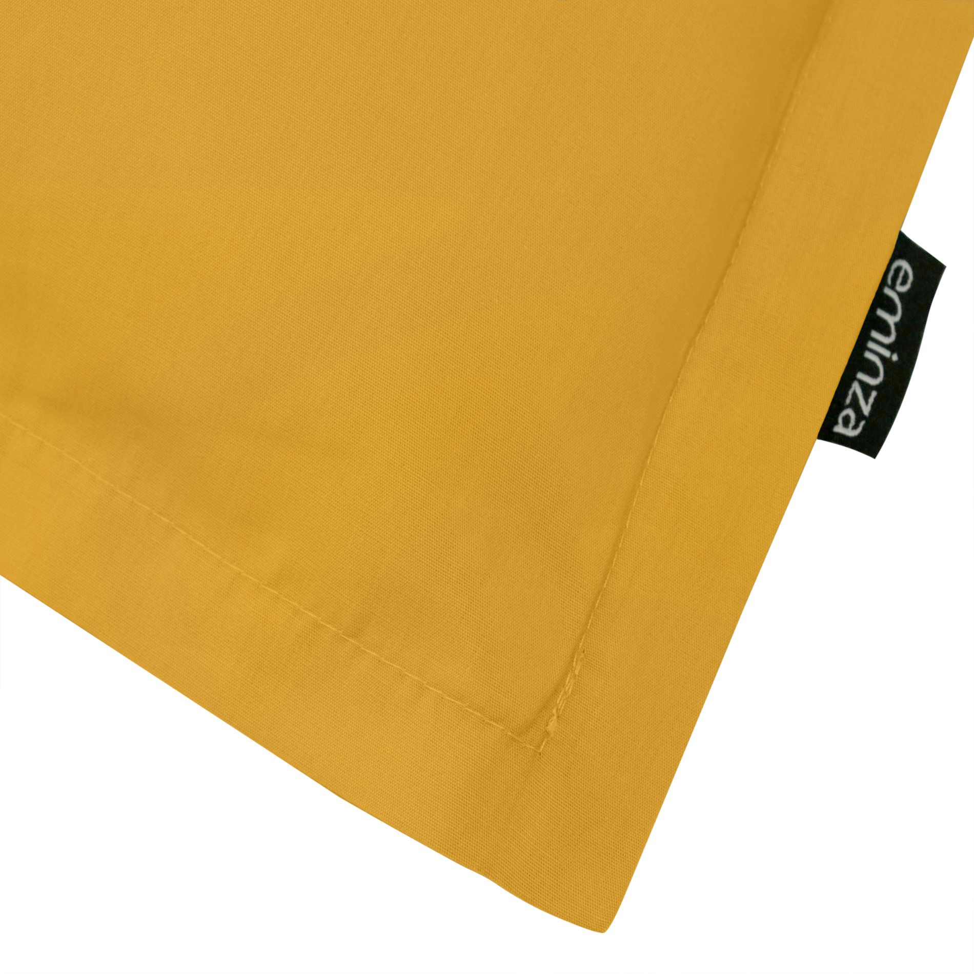 Kussensloop rechthoekig percal katoen (50 x 70 cm) Cali Mosterdgeel